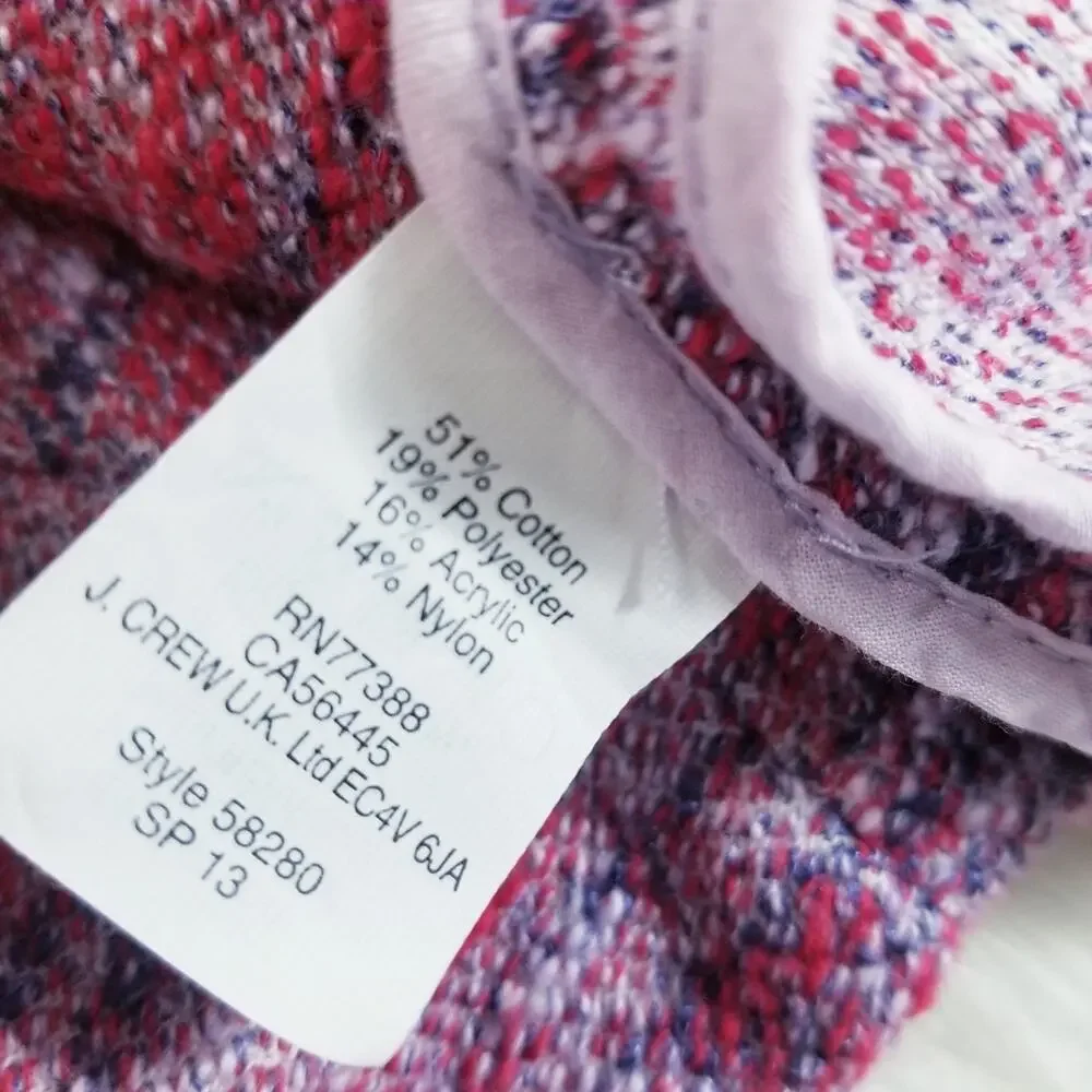 J. Crew Micro-Tweed Poppy Jacket